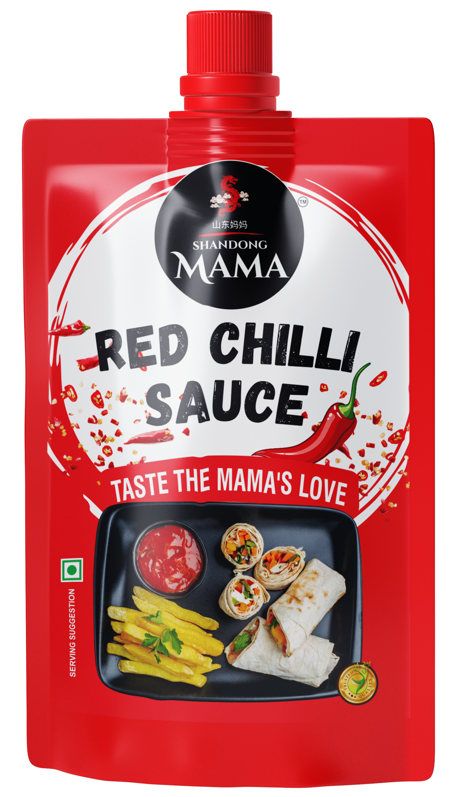 Red Chilli Sauce Doypack, Spout Pouche, Pichkoo Packing